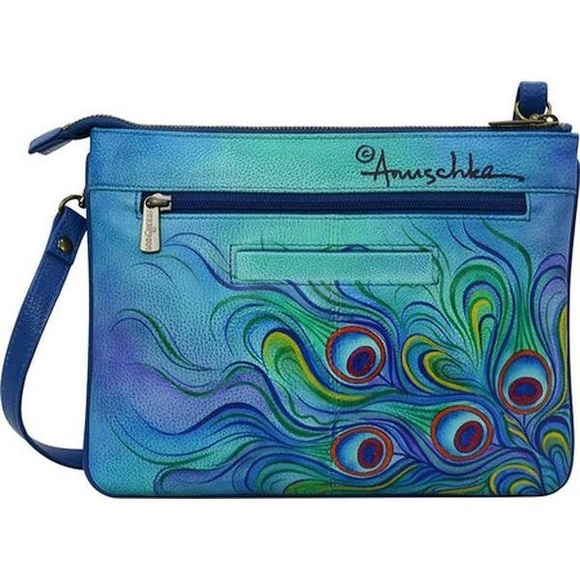 Anushka Jeweled Plume Triple Compartment Crossbody - Picture 3 of 16